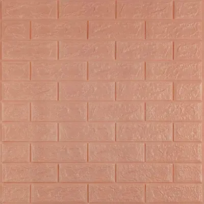 Самоклеюча 3D панель цегла кава з молоком 700x770x3мм Самоклеюча 3D панель цегла кава з молоком 700x770x3мм